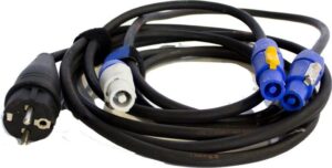 Powercon doorlus 1,5 mtr