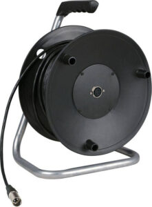 XLR 3 polig kabel 50m op haspel