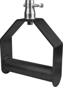 Alubuis 48mm single downrigger with couplers Zwart