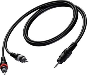 MP3 kabel mini jack/2xmono jack 3 m